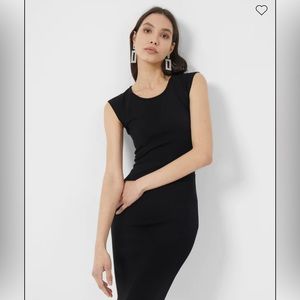 French Connection Viven Lace Cap Sleeve Dress | Black